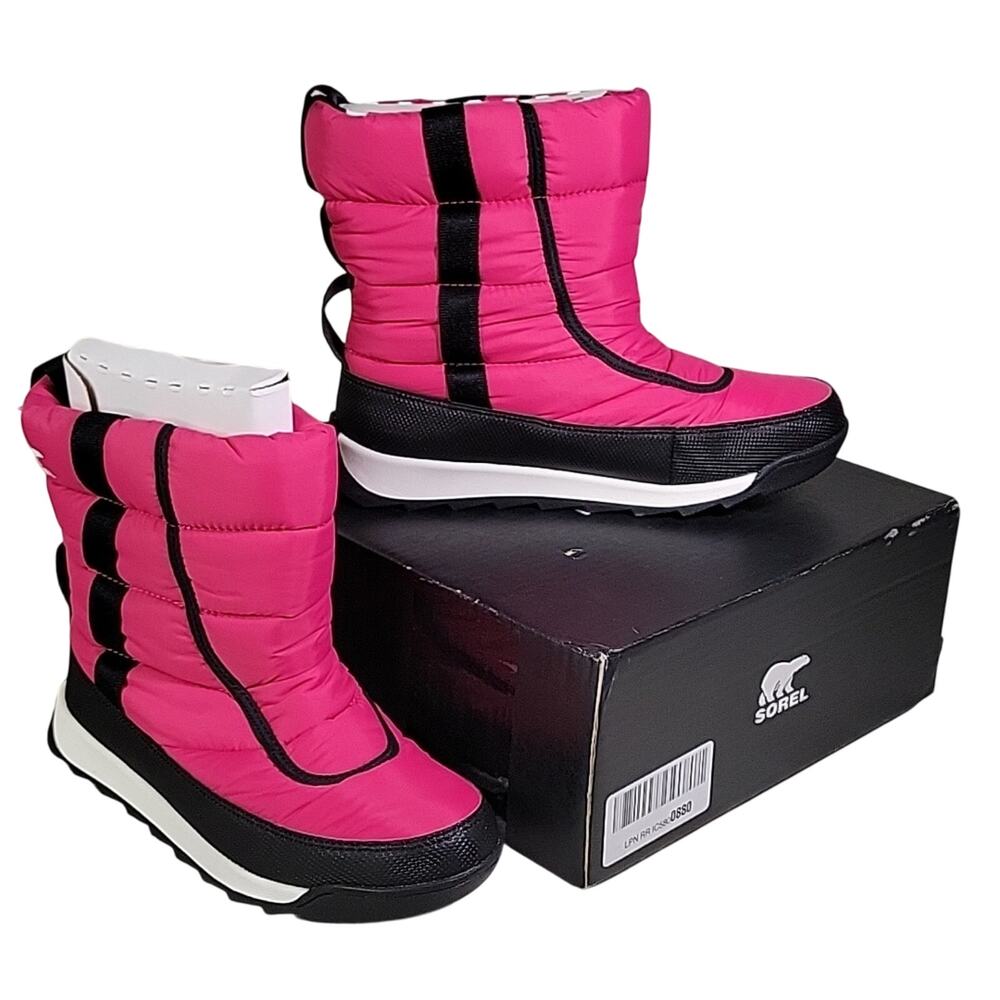 Sorel Kids Whitney II Puffy Mid Boot Waterproof Kids Youth Size 7 NEW